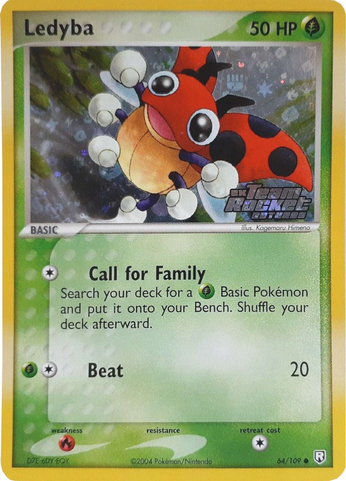 Ledyba (64/109) (Stamped) [EX: Team Rocket Returns] | Game Haven TX
