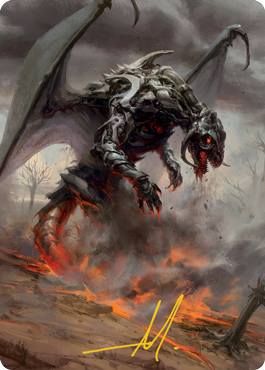 Scion of Draco Art Card (Gold-Stamped Signature) [Modern Horizons 2 Art Series] | Game Haven TX