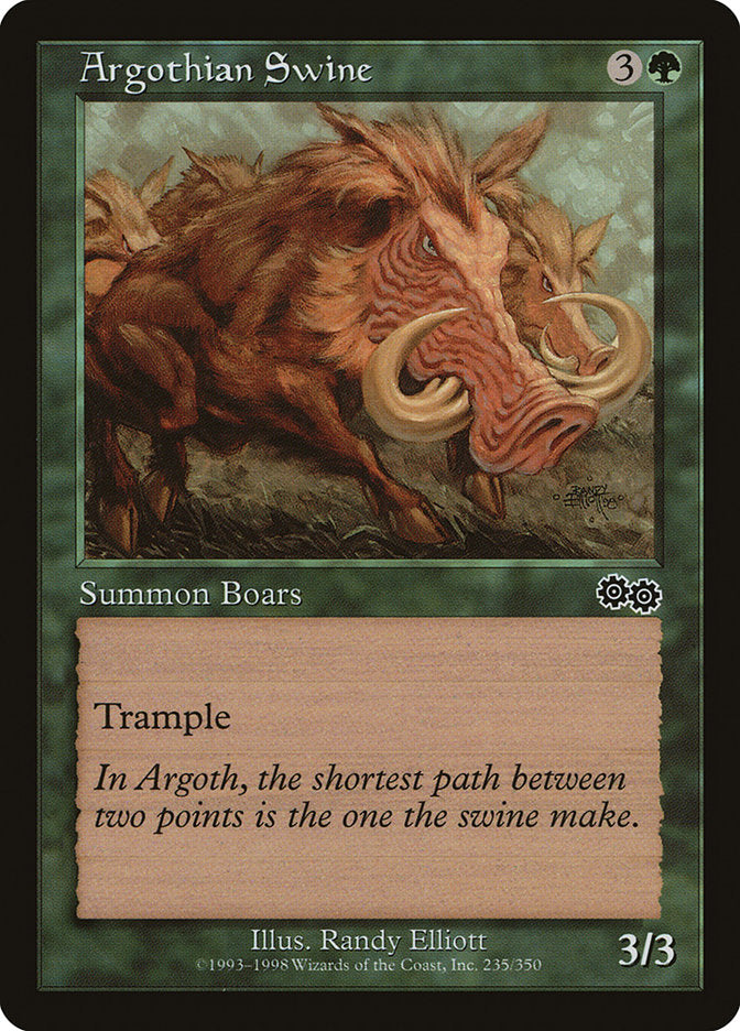 Argothian Swine [Urza's Saga] | Game Haven TX