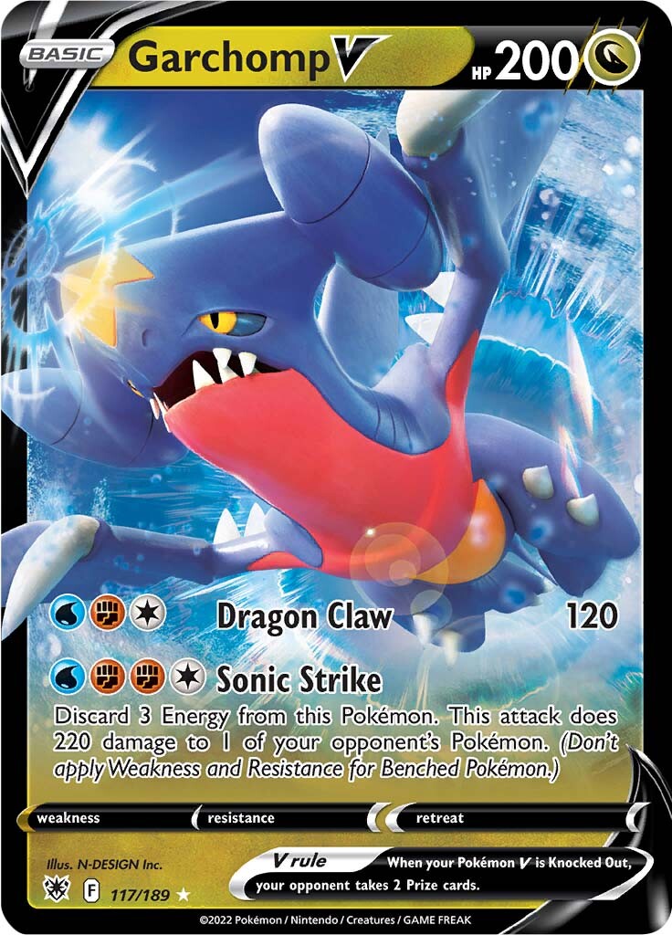 Garchomp V (117/189) [Sword & Shield: Astral Radiance] | Game Haven TX