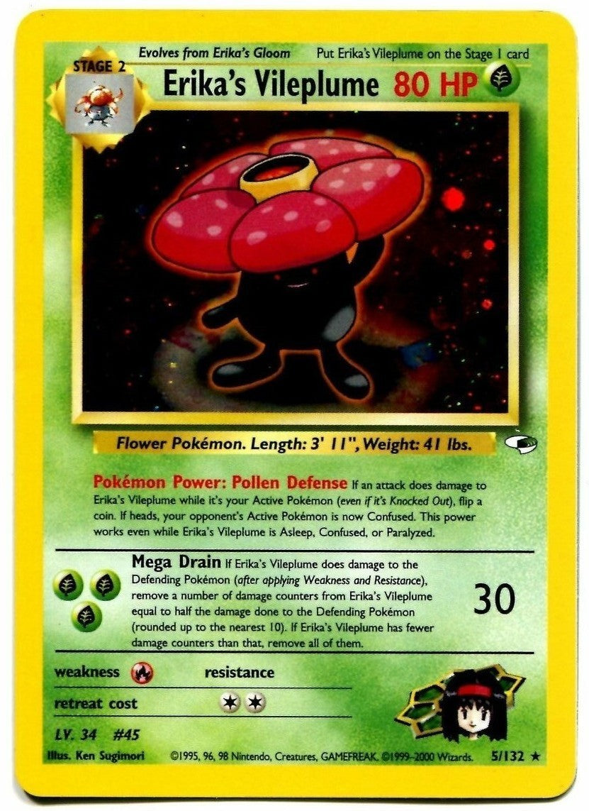 Erika's Vileplume (5/132) [Gym Heroes Unlimited] | Game Haven TX