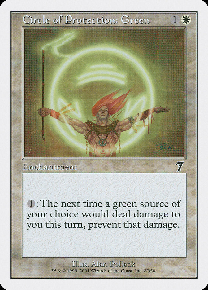 Circle of Protection: Green [Seventh Edition] | Game Haven TX