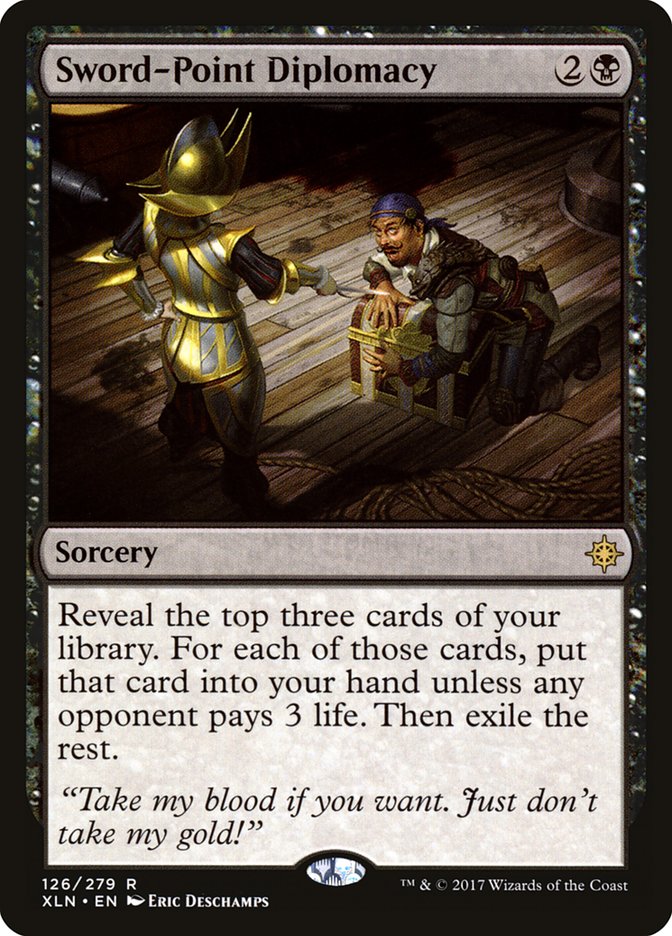 Sword-Point Diplomacy [Ixalan] | Game Haven TX