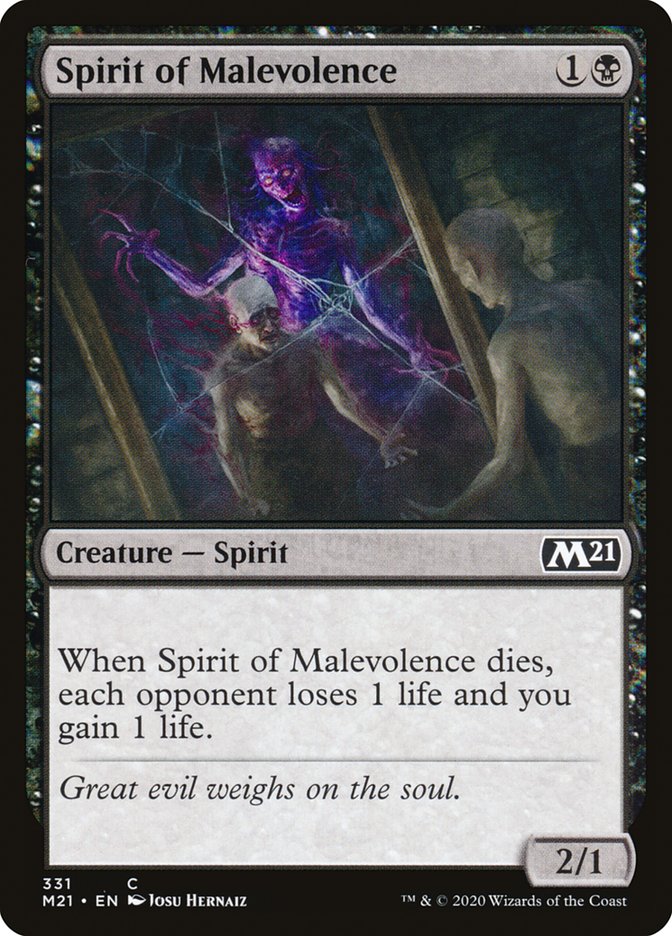 Spirit of Malevolence [Core Set 2021] | Game Haven TX