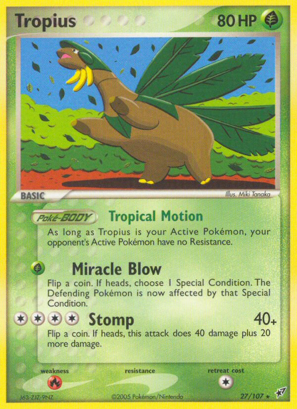 Tropius (27/107) [EX: Deoxys] | Game Haven TX