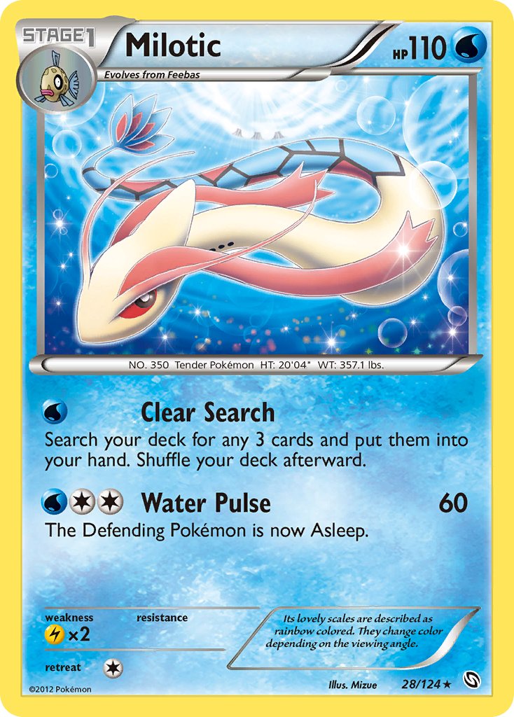 Milotic (28/124) (Theme Deck Exclusive) [Black & White: Dragons Exalted] | Game Haven TX