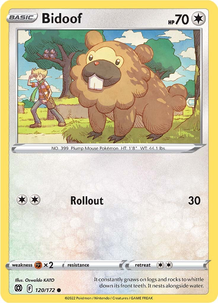 Bidoof (120/172) [Sword & Shield: Brilliant Stars] | Game Haven TX