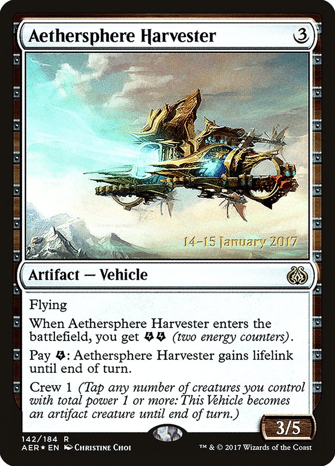 Aethersphere Harvester  [Aether Revolt Prerelease Promos] | Game Haven TX