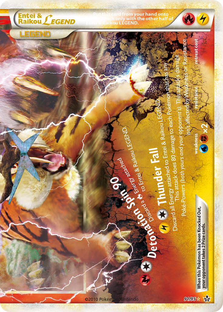 Entei & Raikou LEGEND (91/95) [HeartGold & SoulSilver: Unleashed] | Game Haven TX