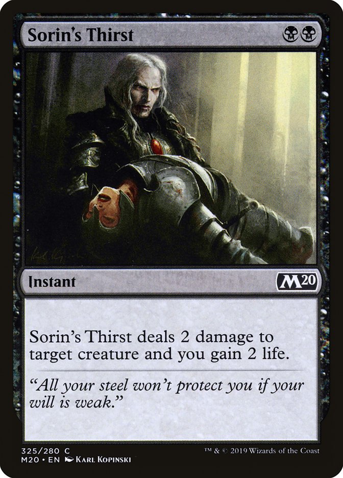 Sorin's Thirst [Core Set 2020] | Game Haven TX