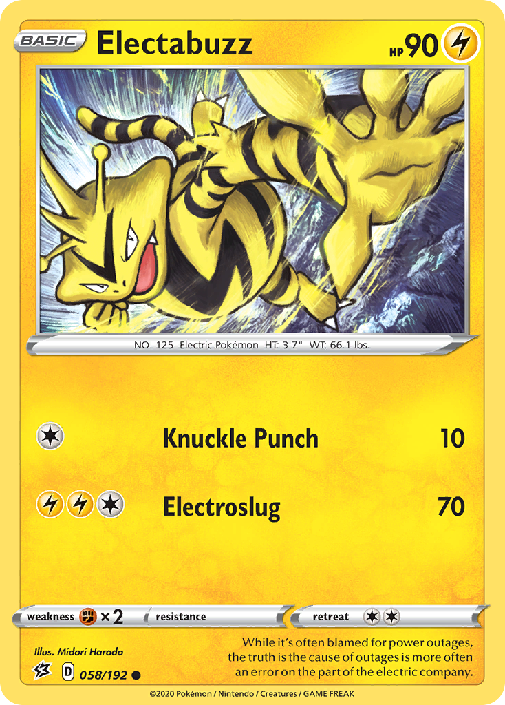 Electabuzz (058/192) [Sword & Shield: Rebel Clash] | Game Haven TX