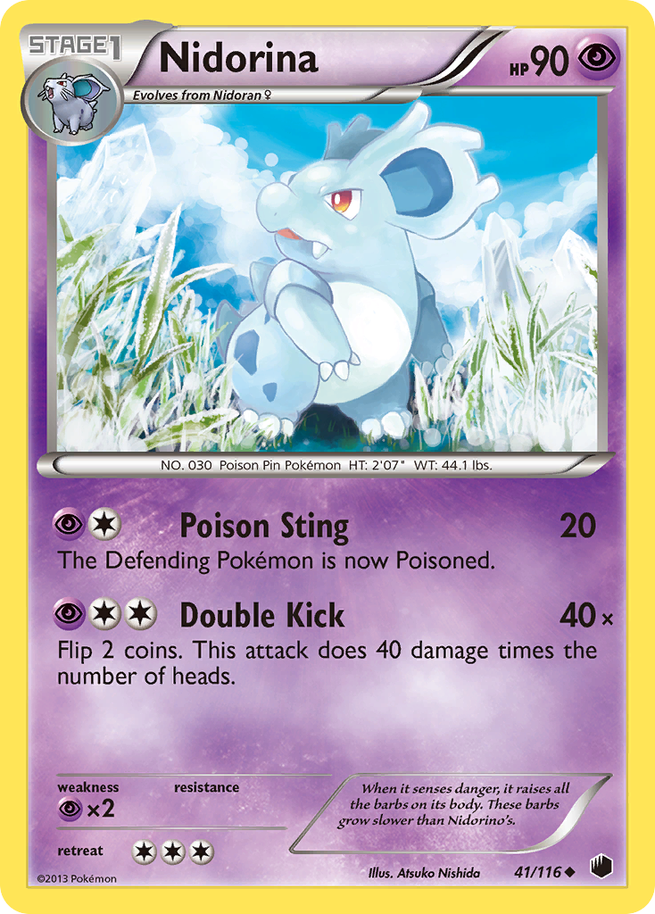Nidorina (41/116) [Black & White: Plasma Freeze] | Game Haven TX