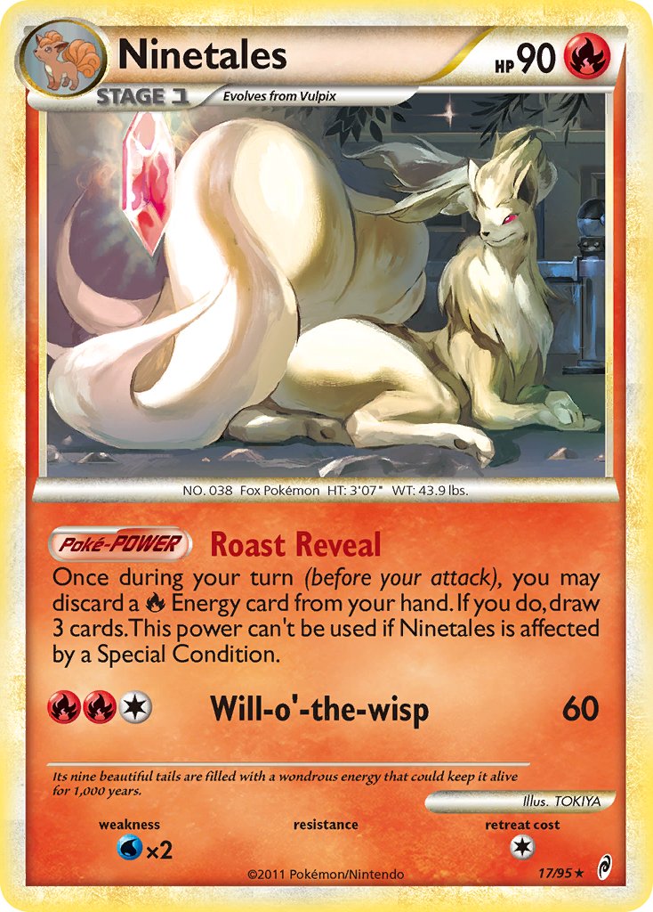 Ninetales (17/95) (Theme Deck Exclusive) [HeartGold & SoulSilver: Call of Legends] | Game Haven TX