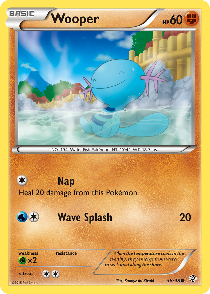Wooper (38/98) [XY: Ancient Origins] | Game Haven TX