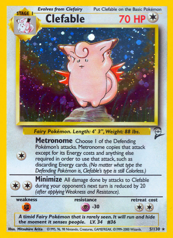 Clefable (5/130) [Base Set 2] | Game Haven TX