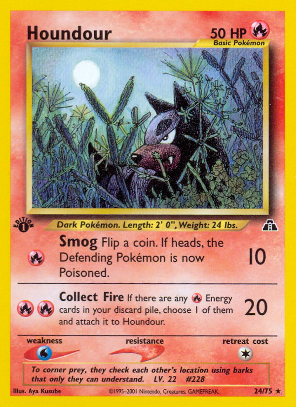 Houndour (24/75) [Neo Discovery 1st Edition] | Game Haven TX