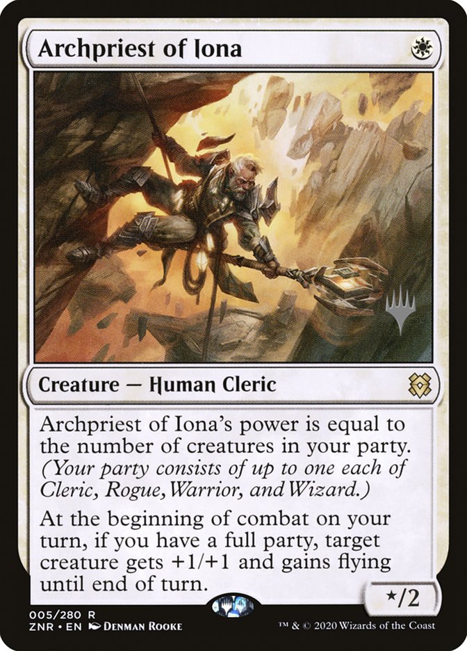 Archpriest of Iona (Promo Pack) [Zendikar Rising Promos] | Game Haven TX