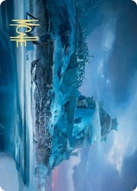 Port of Karfell Art Card (Gold-Stamped Signature) [Kaldheim: Art Series] | Game Haven TX