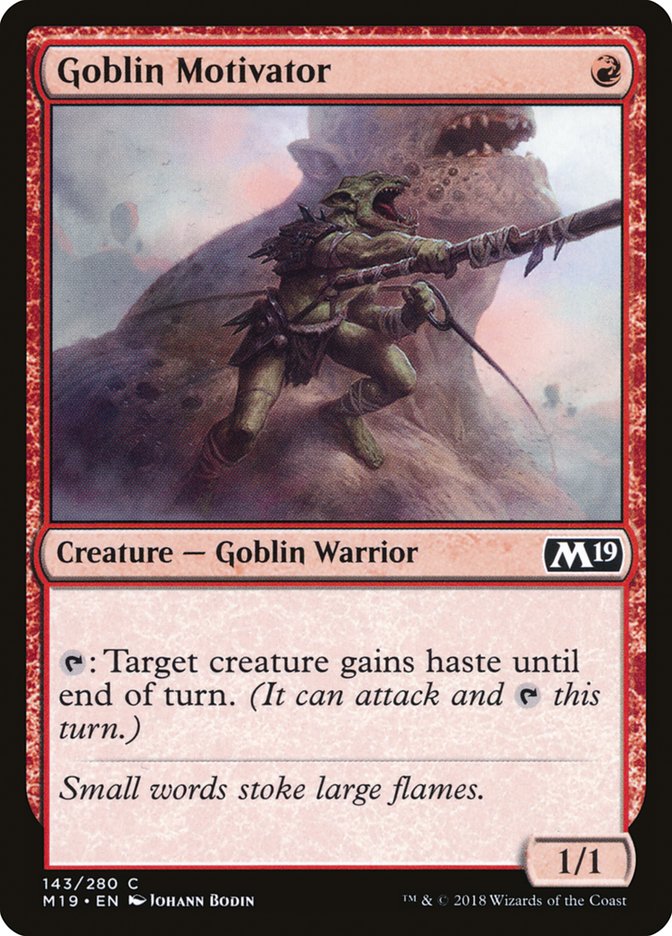 Goblin Motivator [Core Set 2019] | Game Haven TX