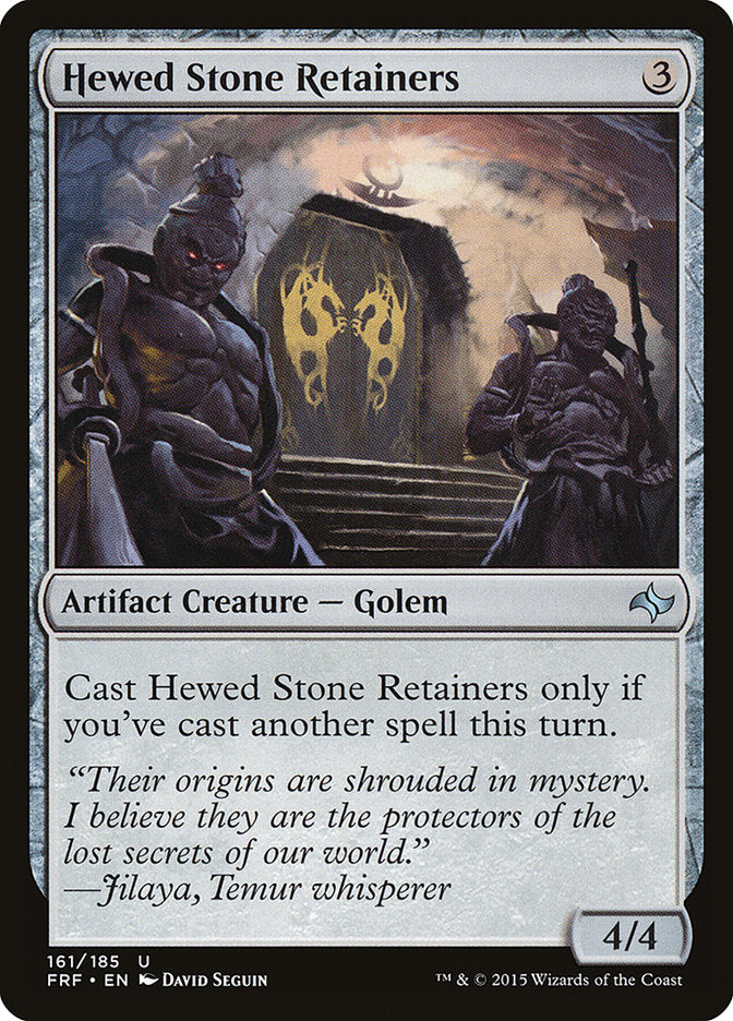 Hewed Stone Retainers [Fate Reforged] | Game Haven TX