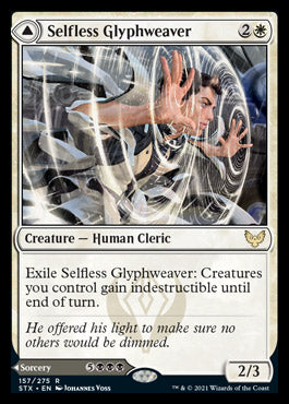 Selfless Glyphweaver // Deadly Vanity [Strixhaven: School of Mages] | Game Haven TX