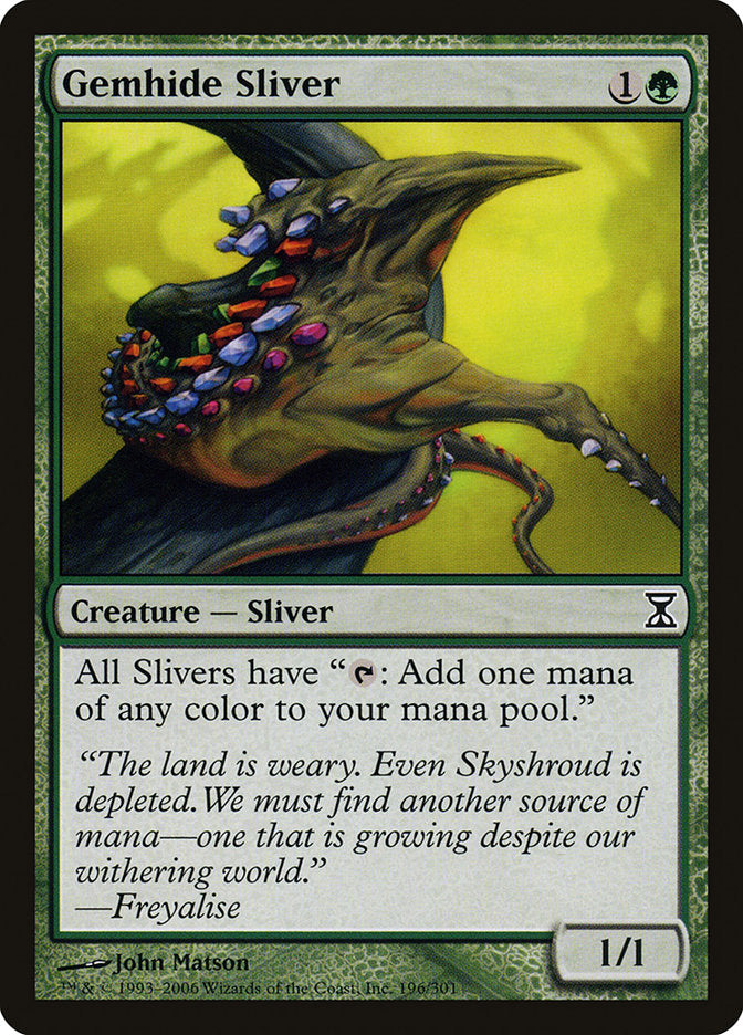 Gemhide Sliver [Time Spiral] | Game Haven TX
