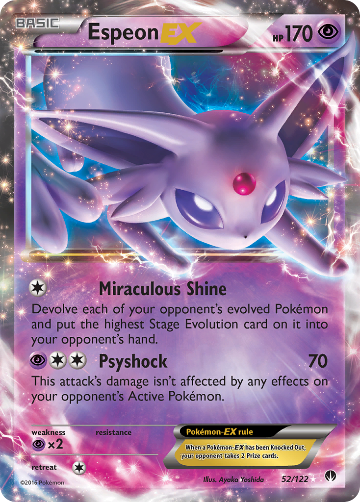 Espeon EX (52/122) [XY: BREAKpoint] | Game Haven TX