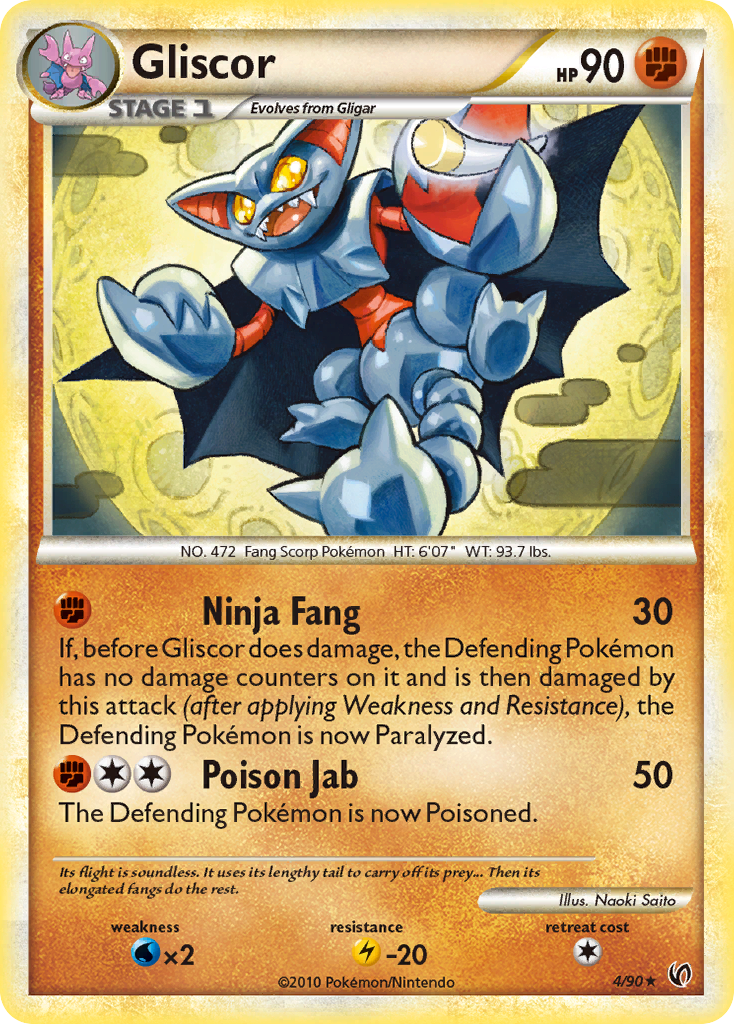 Gliscor (4/90) [HeartGold & SoulSilver: Undaunted] | Game Haven TX