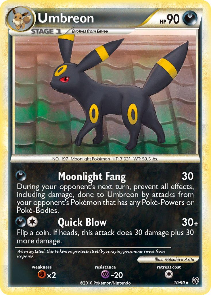 Umbreon (10/90) (Theme Deck Exclusive) [HeartGold & SoulSilver: Undaunted] | Game Haven TX