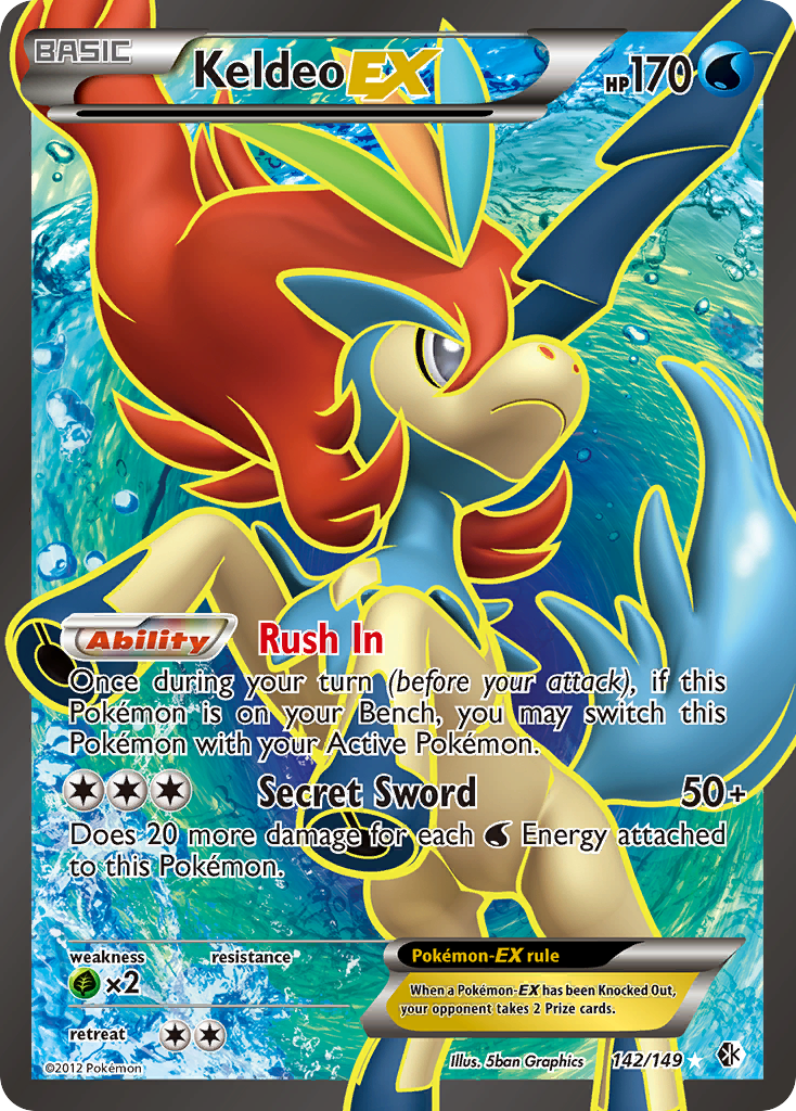 Keldeo EX (142/149) [Black & White: Boundaries Crossed] | Game Haven TX
