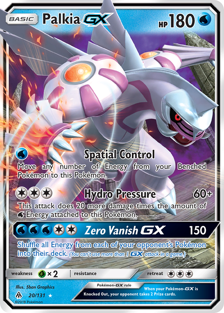 Palkia GX (20/131) [Sun & Moon: Forbidden Light] | Game Haven TX