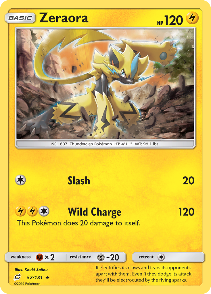 Zeraora (52/181) [Sun & Moon: Team Up] | Game Haven TX