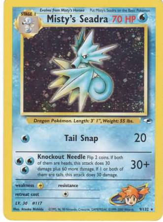 Misty's Seadra (9/132) [Gym Heroes Unlimited] | Game Haven TX