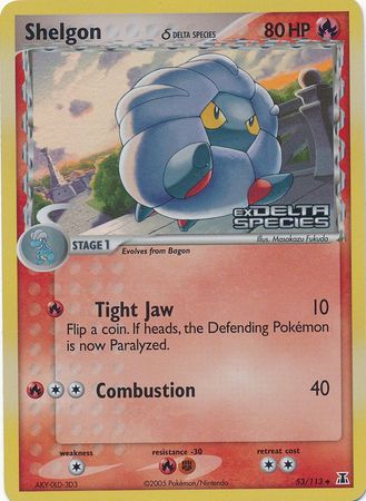 Shelgon (53/113) (Delta Species) (Stamped) [EX: Delta Species] | Game Haven TX