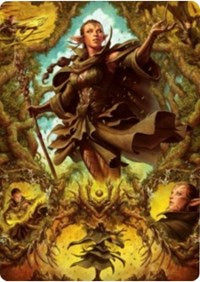 Nissa of Shadowed Boughs 2 Art Card [Zendikar Rising Art Series] | Game Haven TX