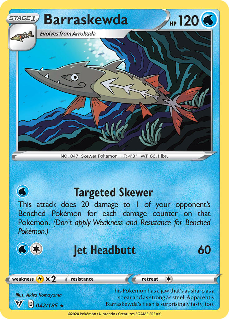 Barraskewda (042/185) [Sword & Shield: Vivid Voltage] | Game Haven TX
