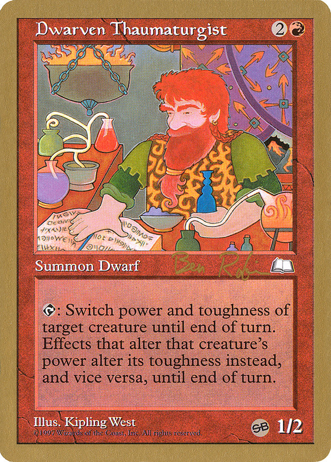 Dwarven Thaumaturgist (Ben Rubin) (SB) [World Championship Decks 1998] | Game Haven TX