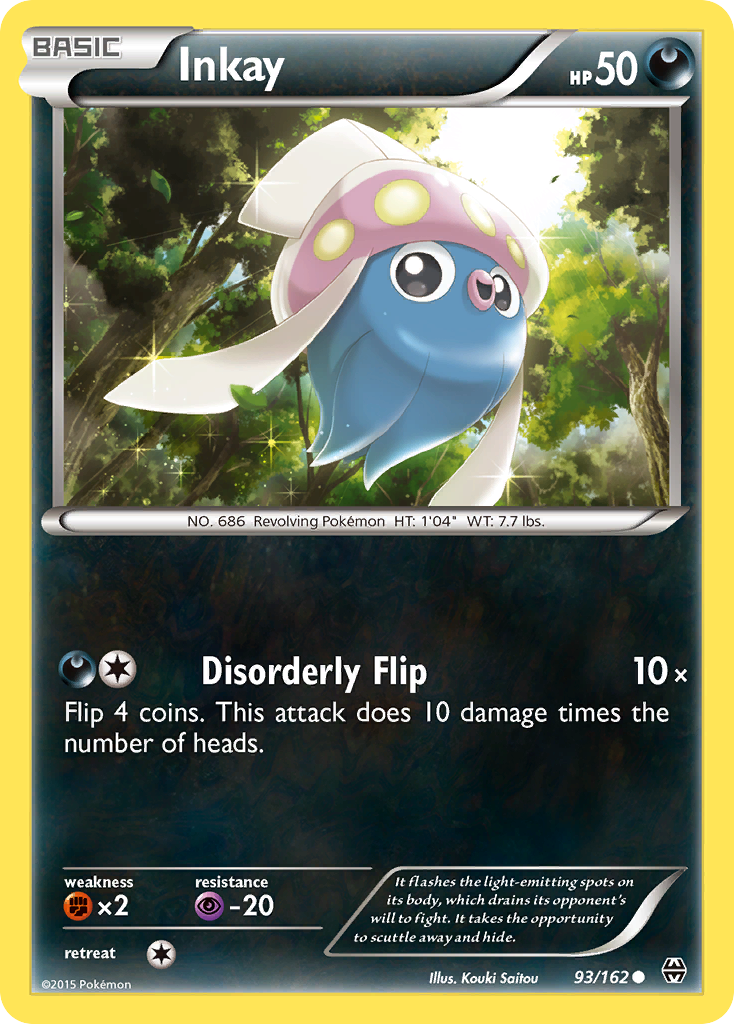 Inkay (93/162) [XY: BREAKthrough] | Game Haven TX
