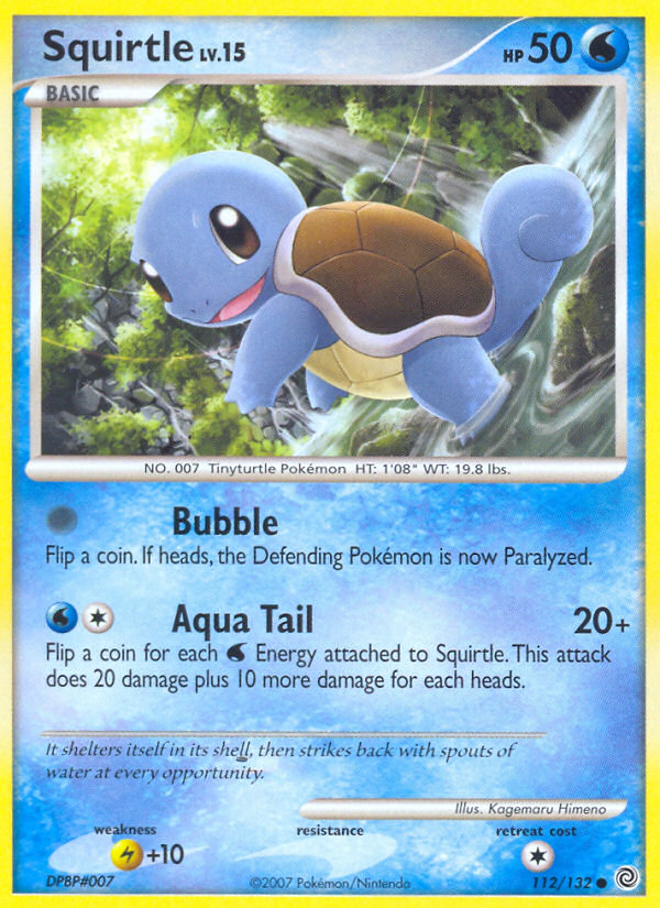 Squirtle (112/132) [Diamond & Pearl: Secret Wonders] | Game Haven TX