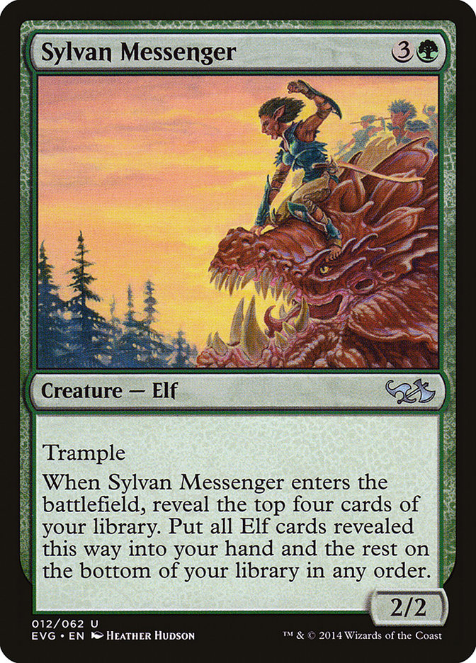 Sylvan Messenger [Duel Decks Anthology: Elves vs. Goblins] | Game Haven TX