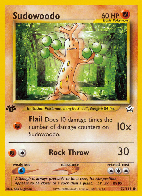 Sudowoodo (77/111) [Neo Genesis 1st Edition] | Game Haven TX