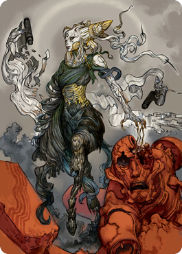 Tamiyo, Compleated Sage Art Card [Kamigawa: Neon Dynasty Art Series] | Game Haven TX