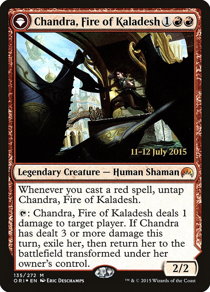 Chandra, Fire of Kaladesh // Chandra, Roaring Flame [Magic Origins Promos] | Game Haven TX