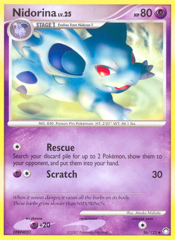 Nidorina (56/123) [Diamond & Pearl: Mysterious Treasures] | Game Haven TX