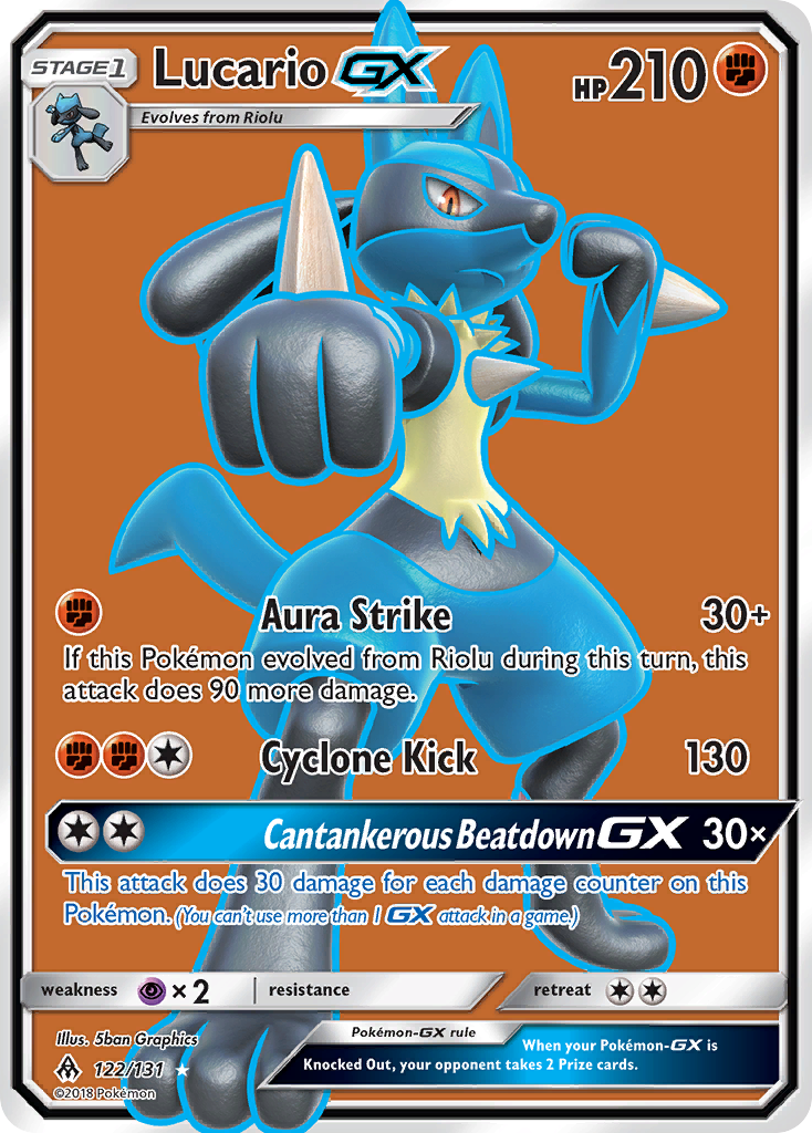 Lucario GX (122/131) [Sun & Moon: Forbidden Light] | Game Haven TX