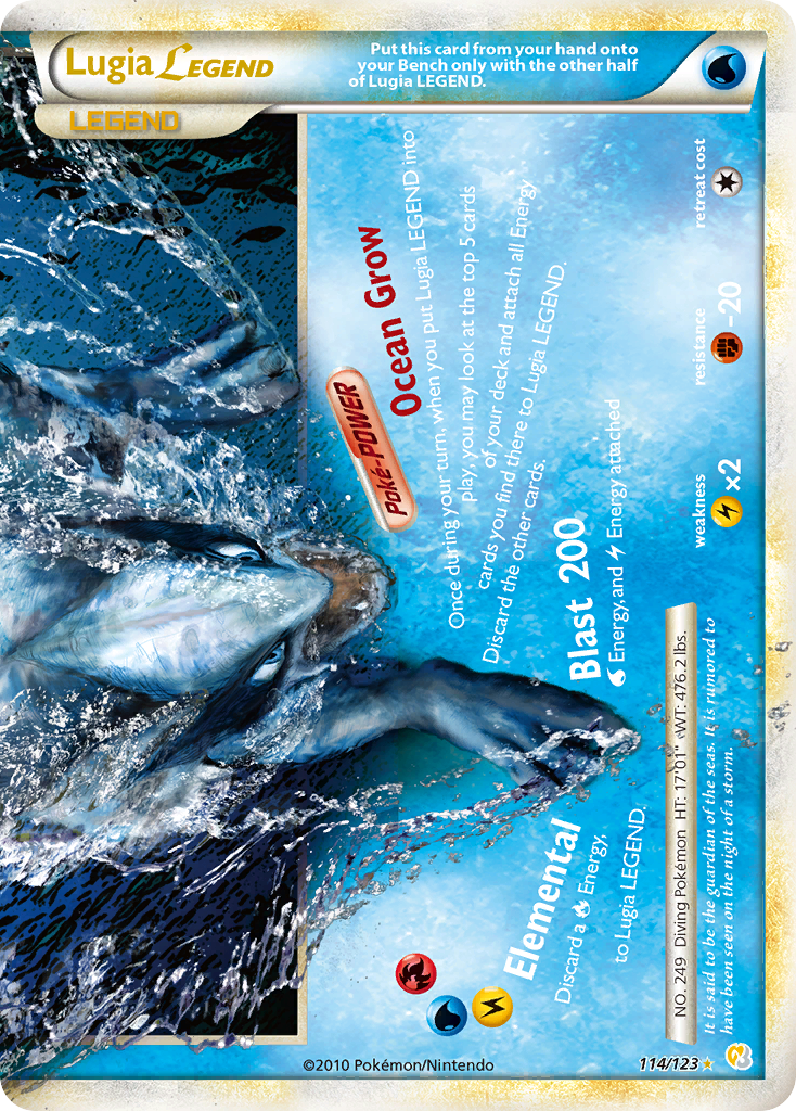 Lugia LEGEND (114/123) [HeartGold & SoulSilver: Base Set] | Game Haven TX