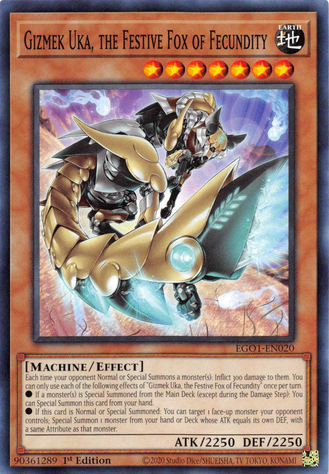 Gizmek Uka, the Festive Fox of Fecundity [EGO1-EN020] Common | Game Haven TX