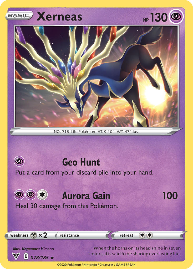 Xerneas (078/185) [Sword & Shield: Vivid Voltage] | Game Haven TX