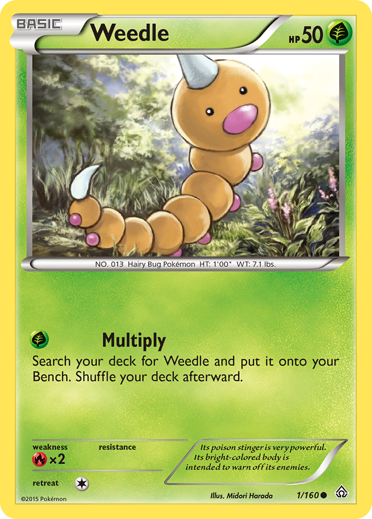 Weedle (1/160) [XY: Primal Clash] | Game Haven TX