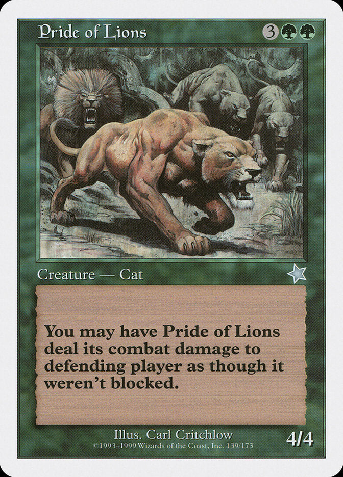 Pride of Lions [Starter 1999] | Game Haven TX